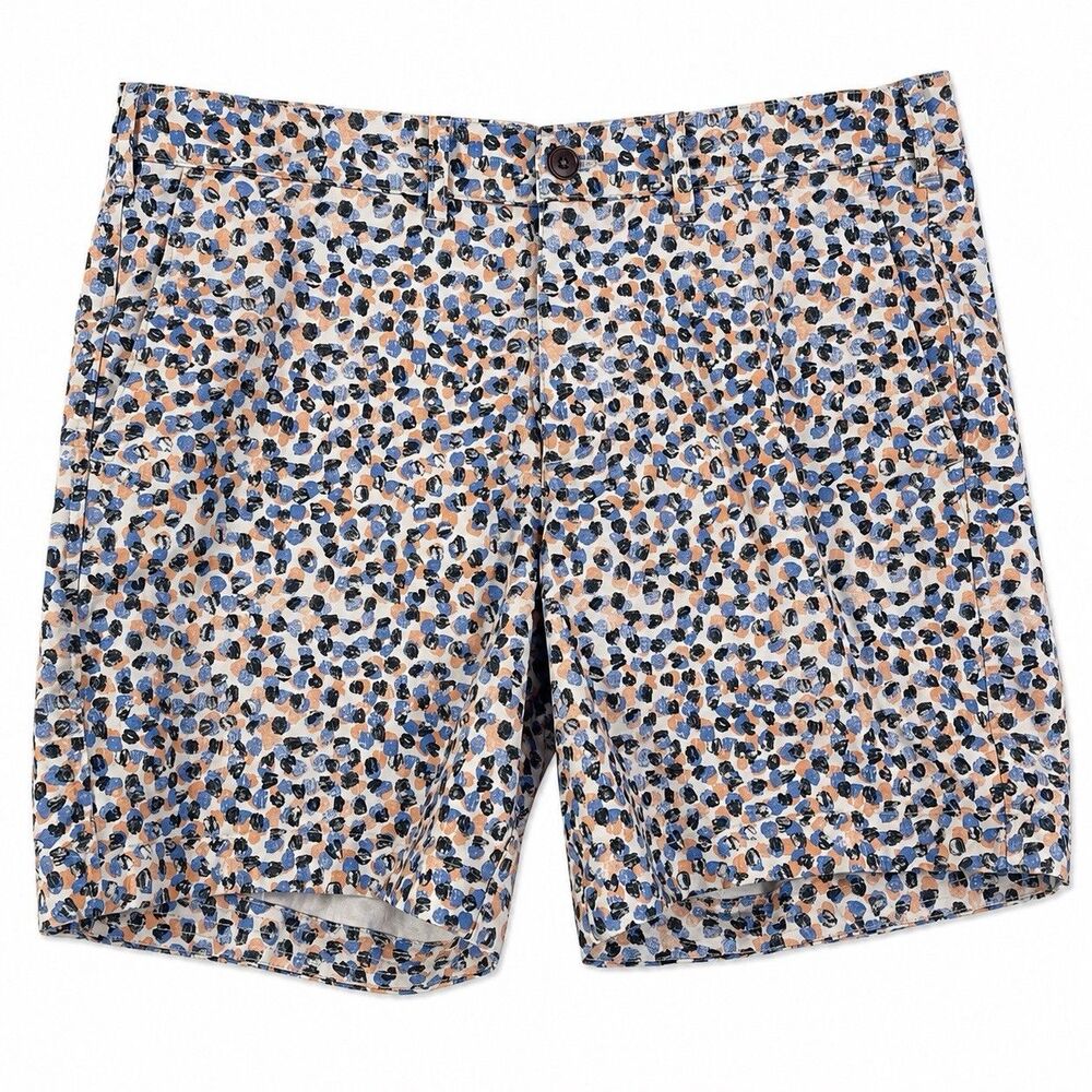 Abercrombie & Fitch Womens Size 30 Stretch Chino Shorts Abstract Print Y2K